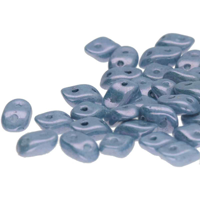 GBWAV-354 Czech Wave Beads - chalk blue lustre GBWAV-354 Czech Wave Beads - chalk blue lustre