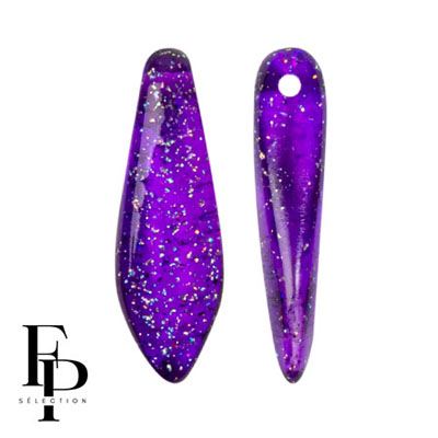 GBDAG-FPS-927 Czech Glass Daggers - Transparent Constellation Violet