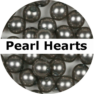 GPH08 - czech glass pearl hearts