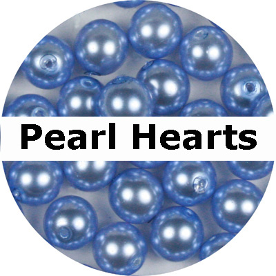 GPH08 - czech glass pearl hearts