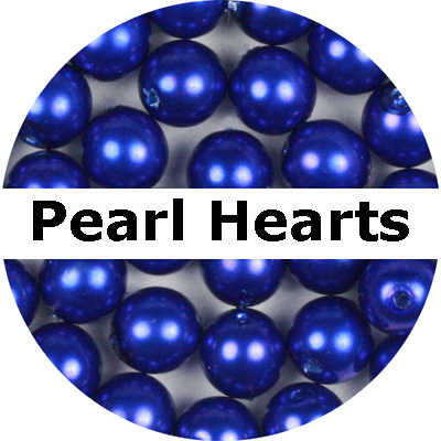 GPH08 - czech glass pearl hearts