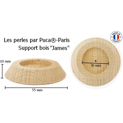 LPPP-WB-JAMES - Wooden Base for Soleil Pin Cushion & Porte Bonheur - James Base