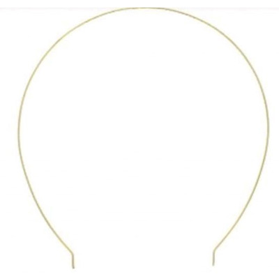 T3 oval tiara bands for jewellery making - gold