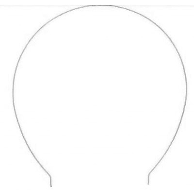 T4 oval tiara bands for jewellery making - silver