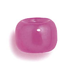 PB-BAR P - barrel pony beads - pearl single colours