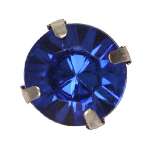 PES53 facetted acrylic stone with mount: round