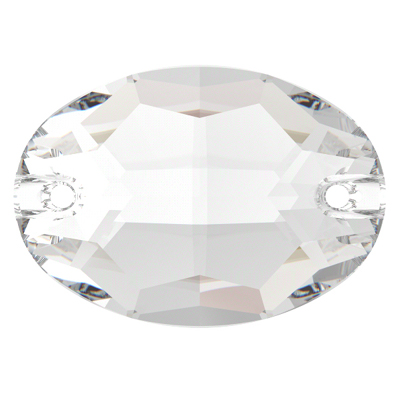 Oval Shaped Swarovski Sew on Crystal Beads - 10x7mm