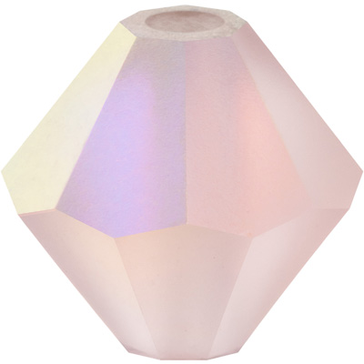 PCBIC04 S PL M AB 1 - Preciosa crystal bicones - plain matt AB colours 1 special order