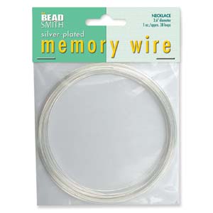 MWNL-2 memory wire necklace - silver