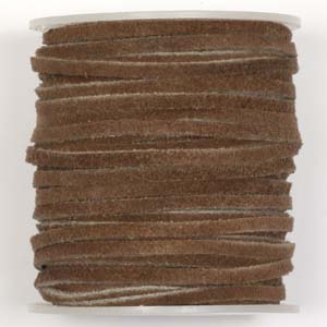 FLC BRN flat leather cord - brown