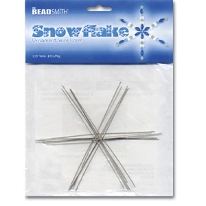 S236 Snowflake Ornament Wire Forms - medium