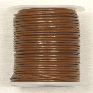 RLC-1  BRN round leather cord - brown