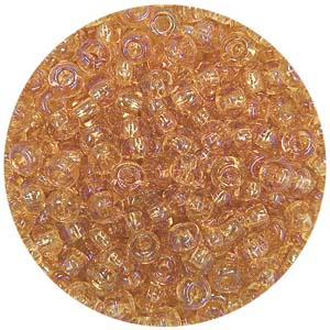 SB10-87 Preciosa Czech seed beads - topaz AB