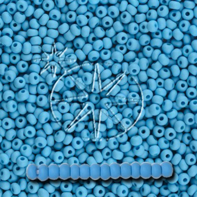 SB6-PL-19M Preciosa Czech seed beads - PermaLux Turquoise Matt