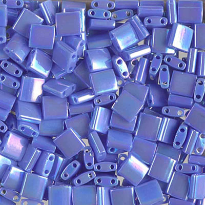 TL483 Miyuki Tila Beads - opaque periwinkle AB TL483 Miyuki Tila Beads - opaque periwinkle AB