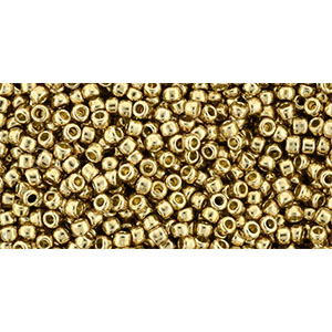 SB11JT-PF592 Toho size 11 seed beads - permanent finish galvanized golden fleece