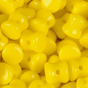 GBPLT-141 Czech pellet pressed beads - opaque yellow